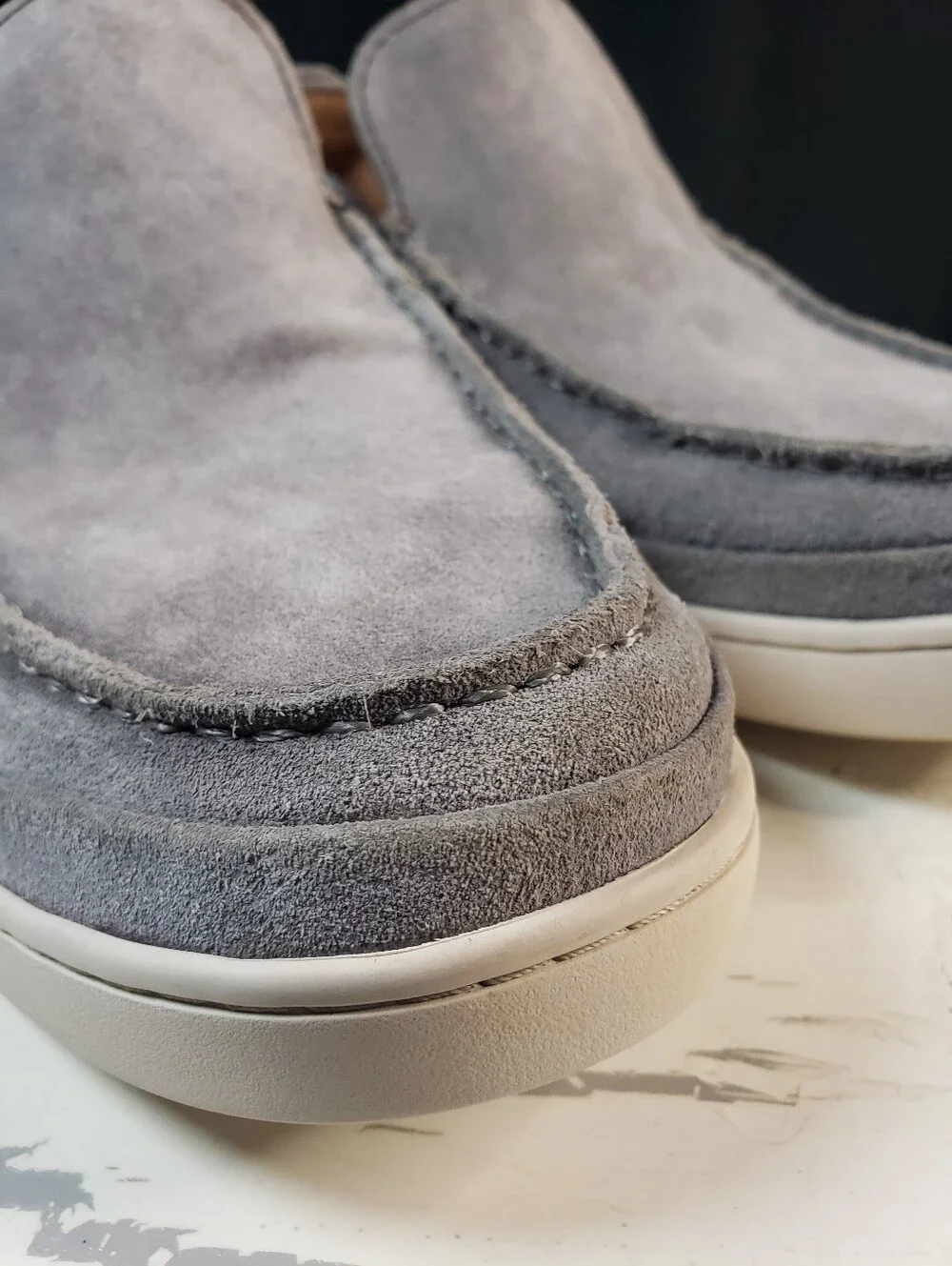 Frye Deck Venetian Slip-On Casual  Loafer in Gray - Men's size 13